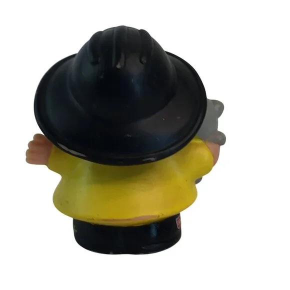 Fisher Price Little People Figures Two Fire Fighters with Kitty Train Conductor - Picture 8 of 13